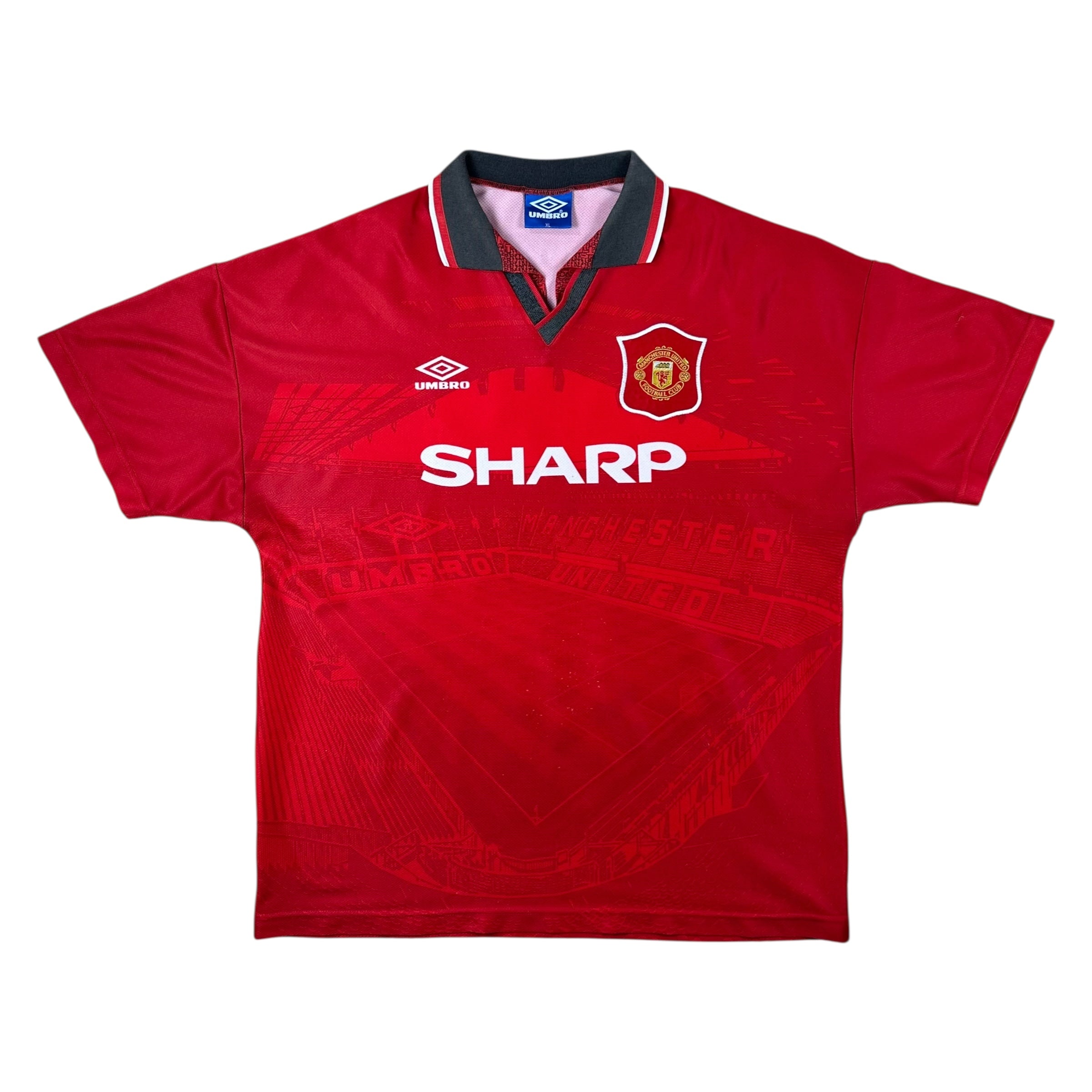 Manchester United 1994-96 Home Shirt (XL) Beckham #24