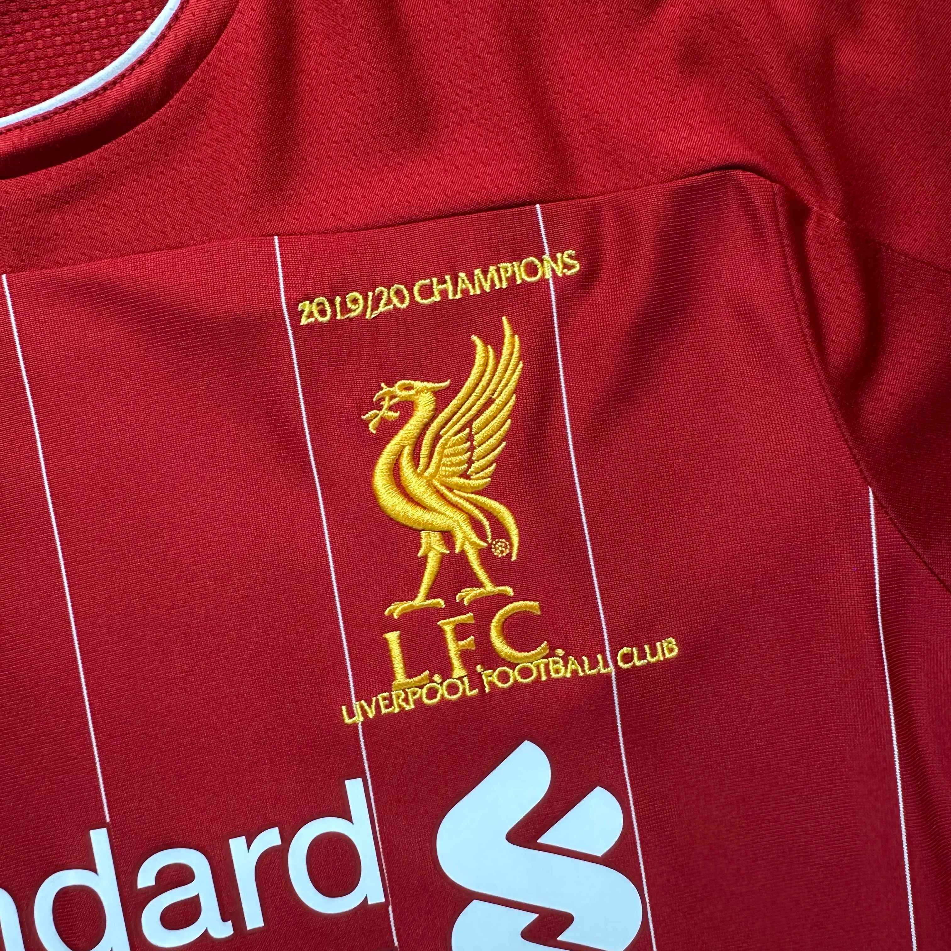 Liverpool 2019-20 Home Shirt “Champions” Stitched (L) M.Salah #11