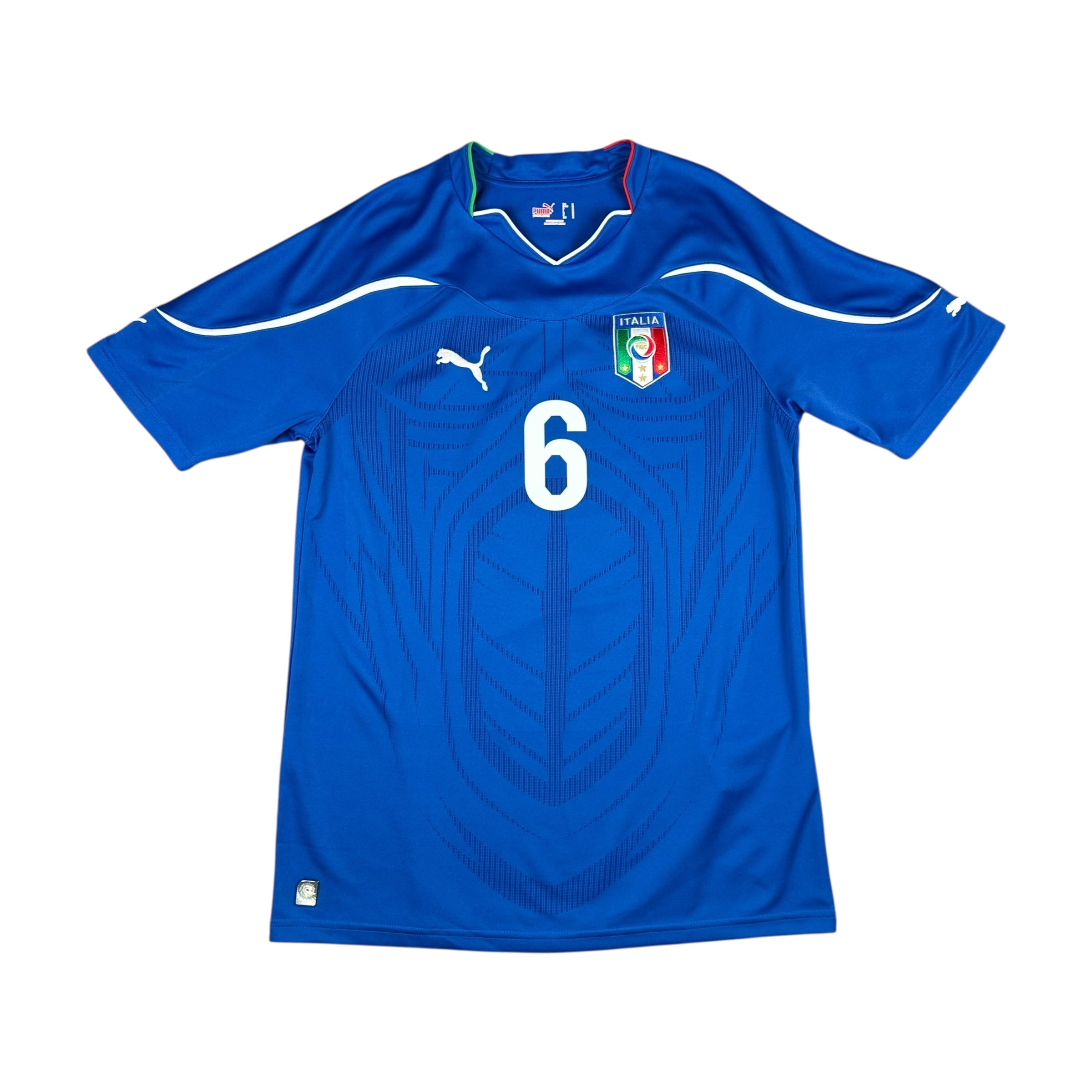 Italy 2010 Home Shirt (M) De Rossi #6