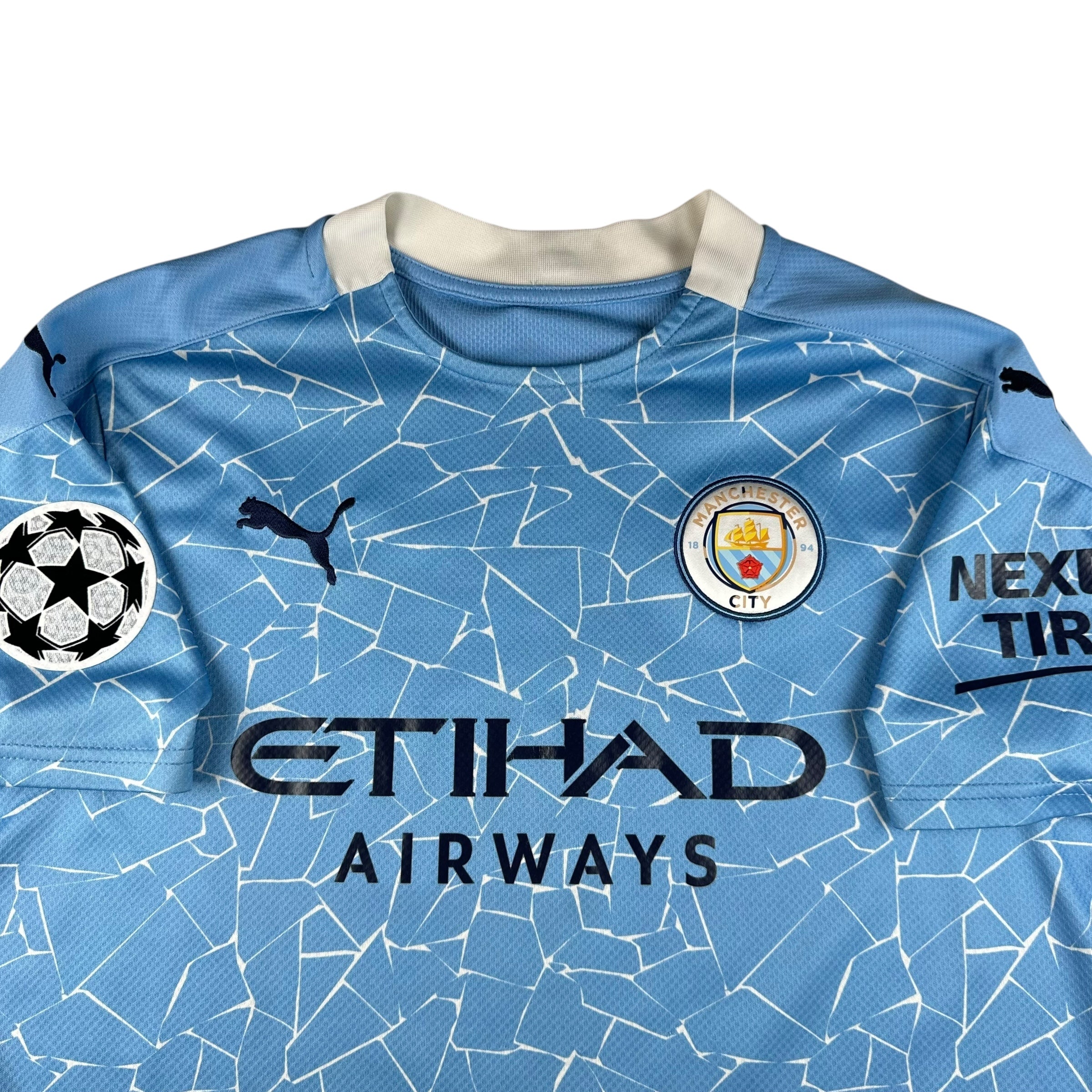 Manchester City 2020-21 Home Shirt (L) Mahrez #26