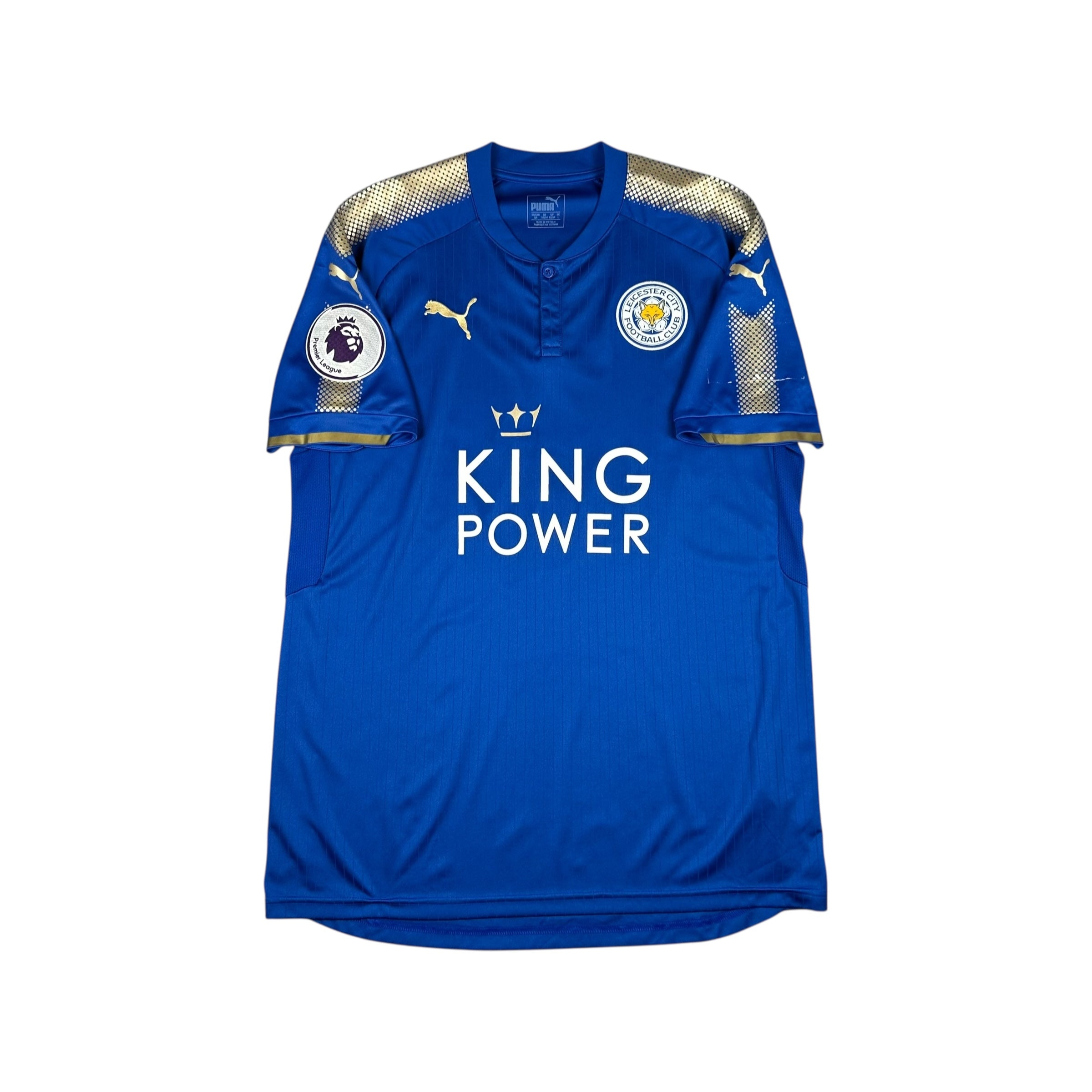 Leicester City 2017-18 Home Shirt (L) Drinkwater #4