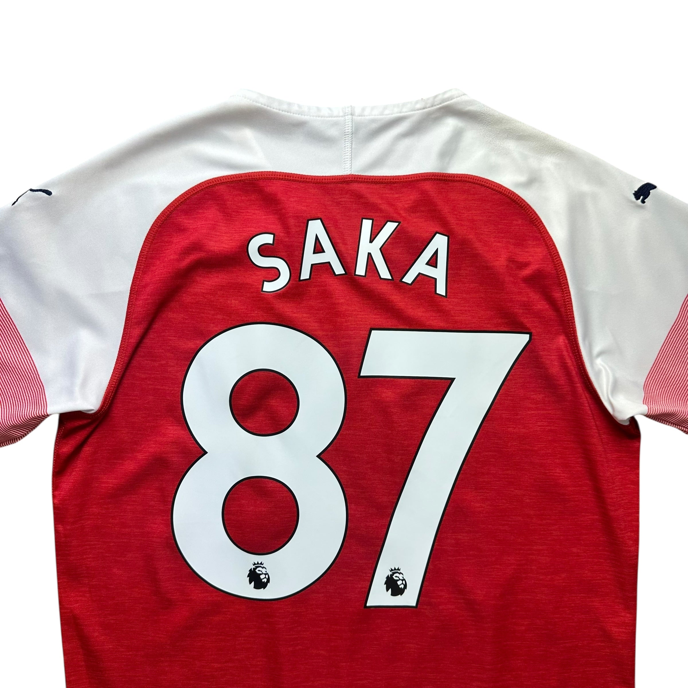 Arsenal 2018-19 Home Shirt (M) Saka #87