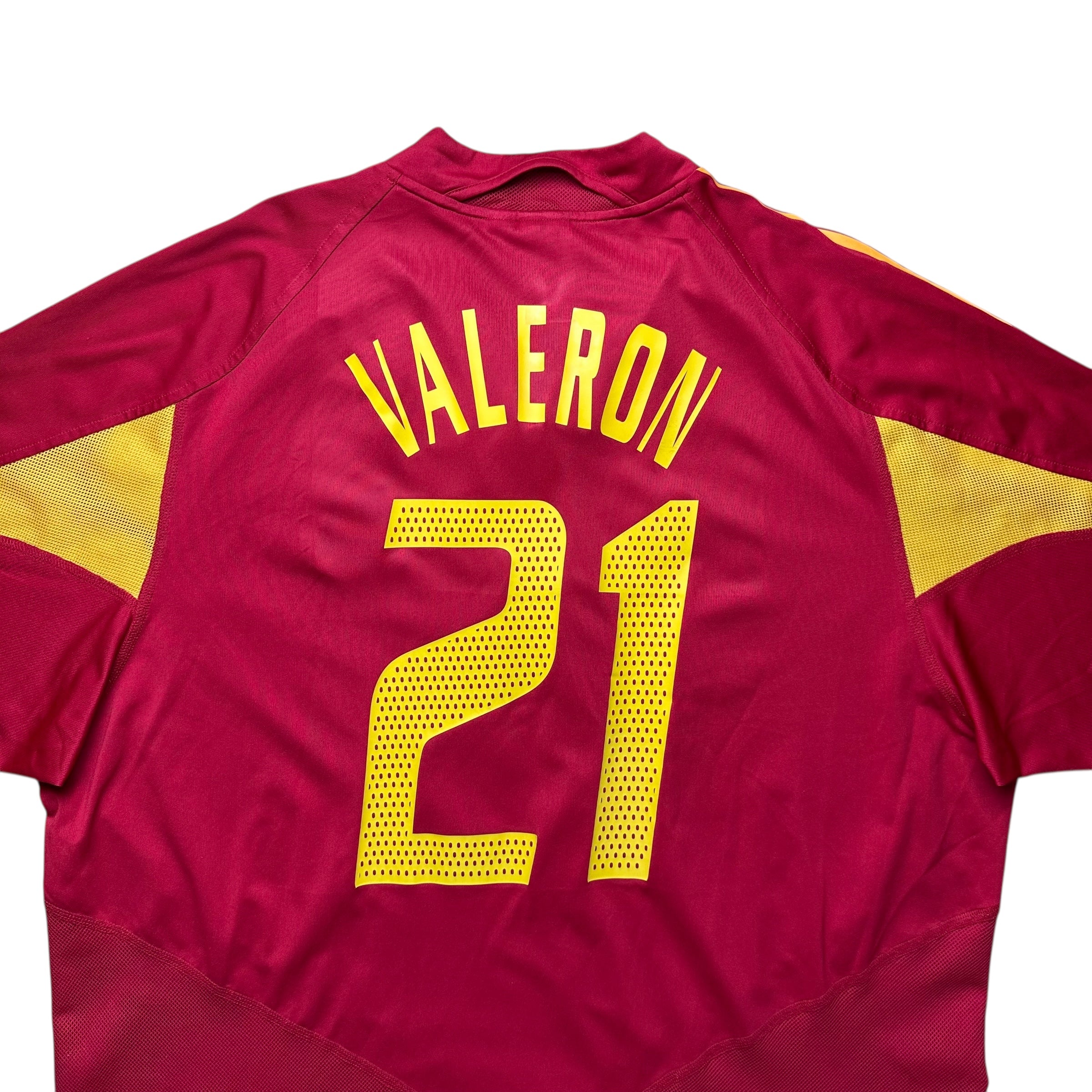 Spain 2004 Home Shirt (XXL) Valeron #21