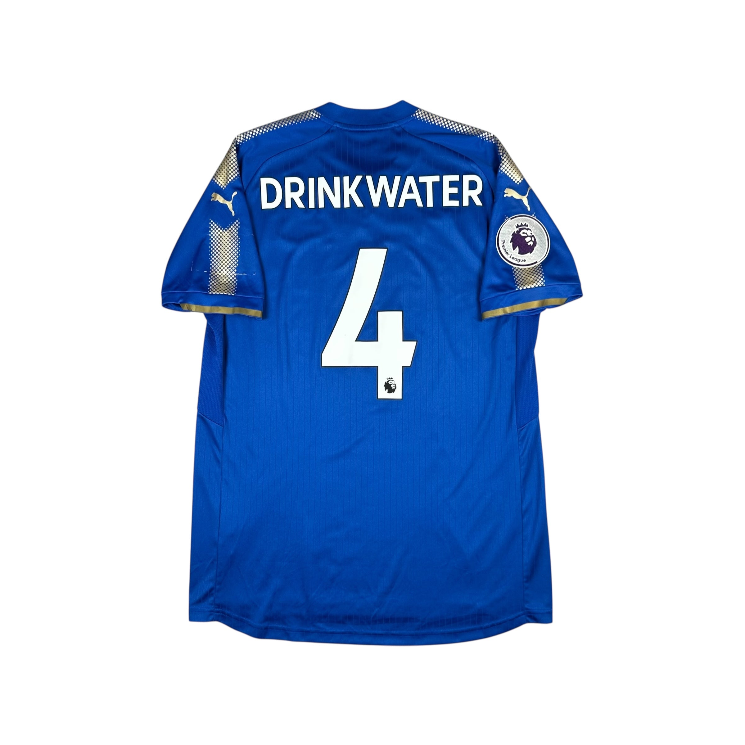 Leicester City 2017-18 Home Shirt (L) Drinkwater #4