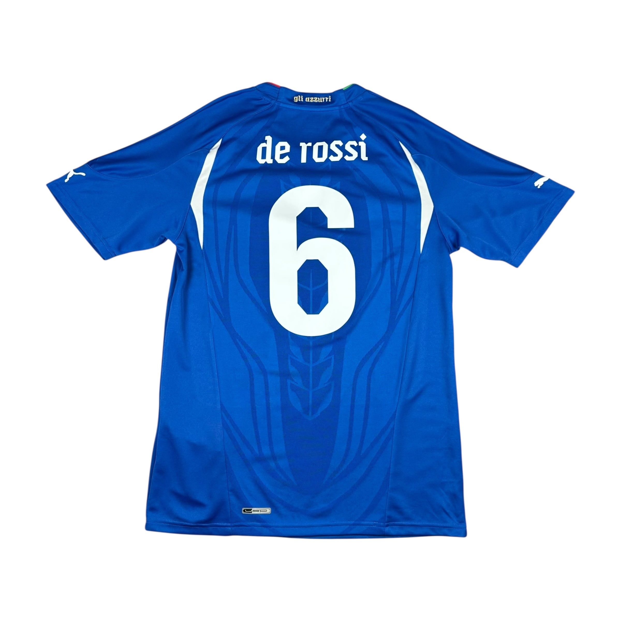 Italy 2010 Home Shirt (M) De Rossi #6