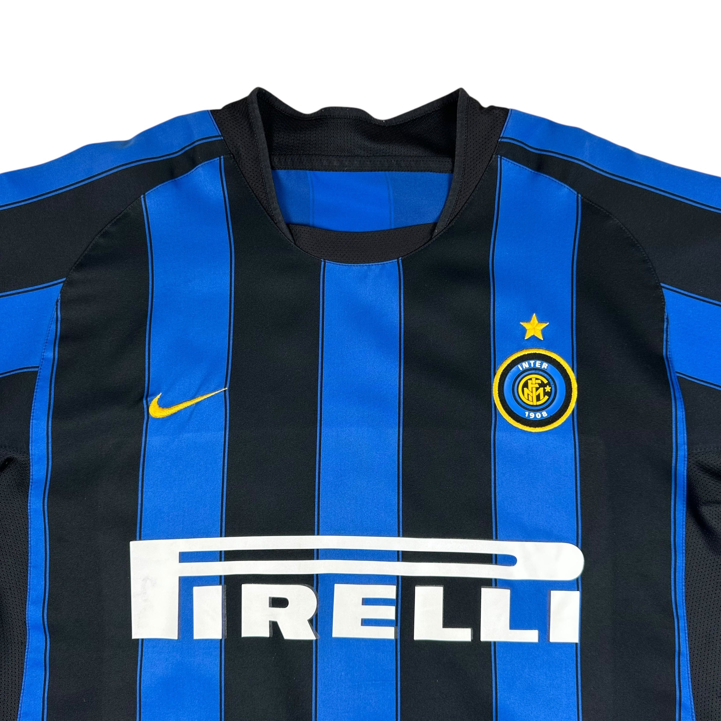 Inter Milan 2003-04 Home Shirt (M) Adriano #10