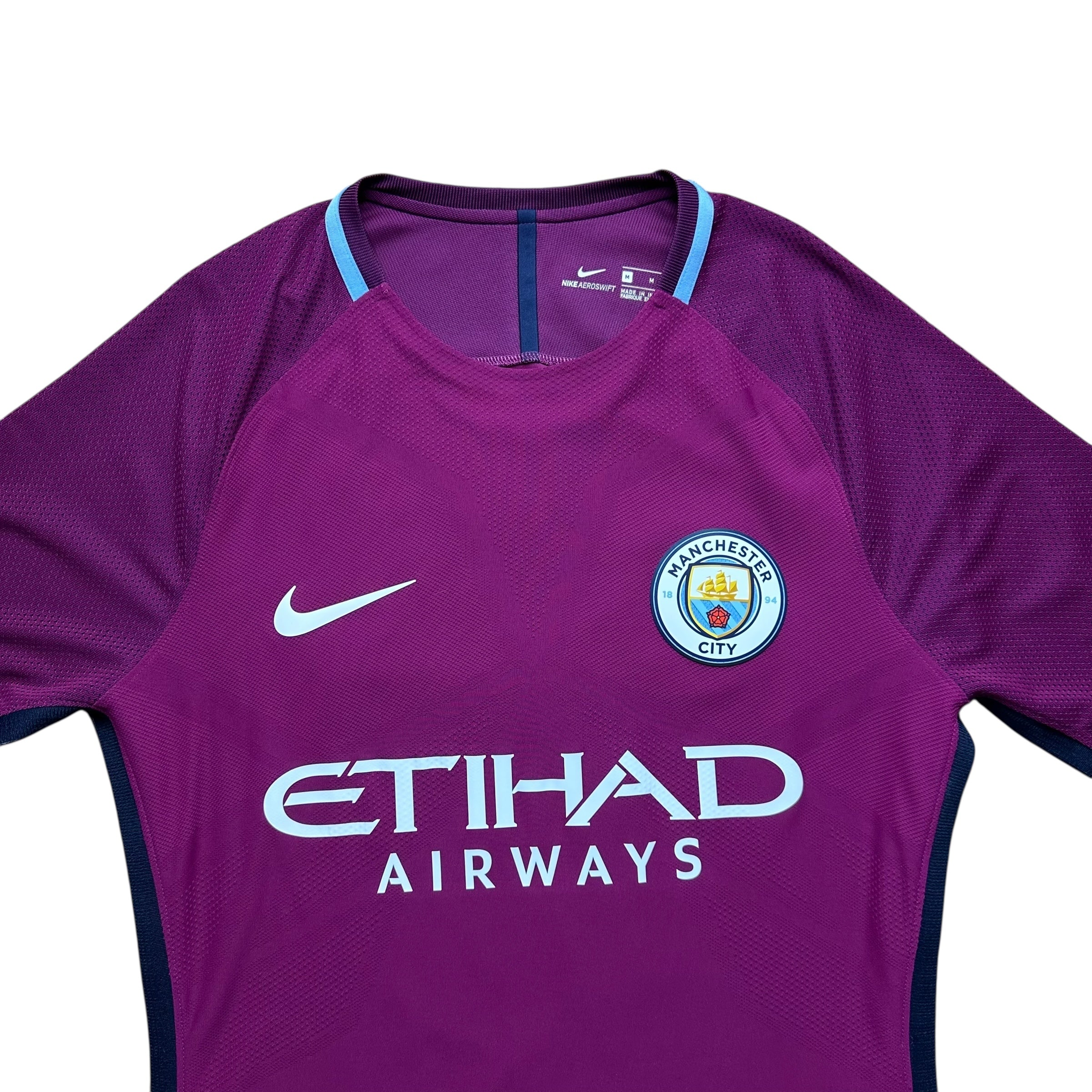 Manchester City 2017-18 Vapor-Knit Player Issue Away Shirt (M) De Bruyne #17