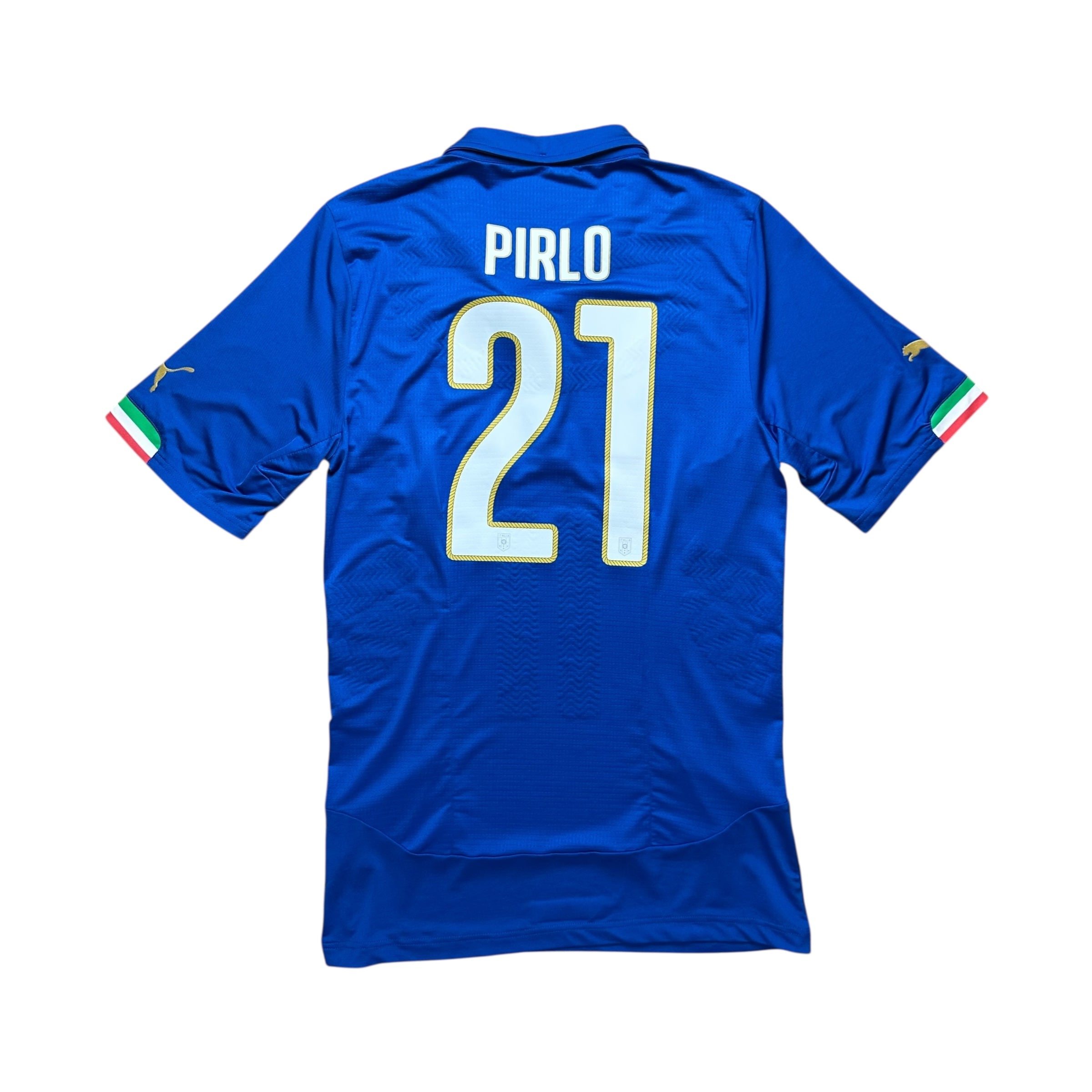 Italy 2014 Player Issue Authentic Home Shirt (XL) Pirlo #21