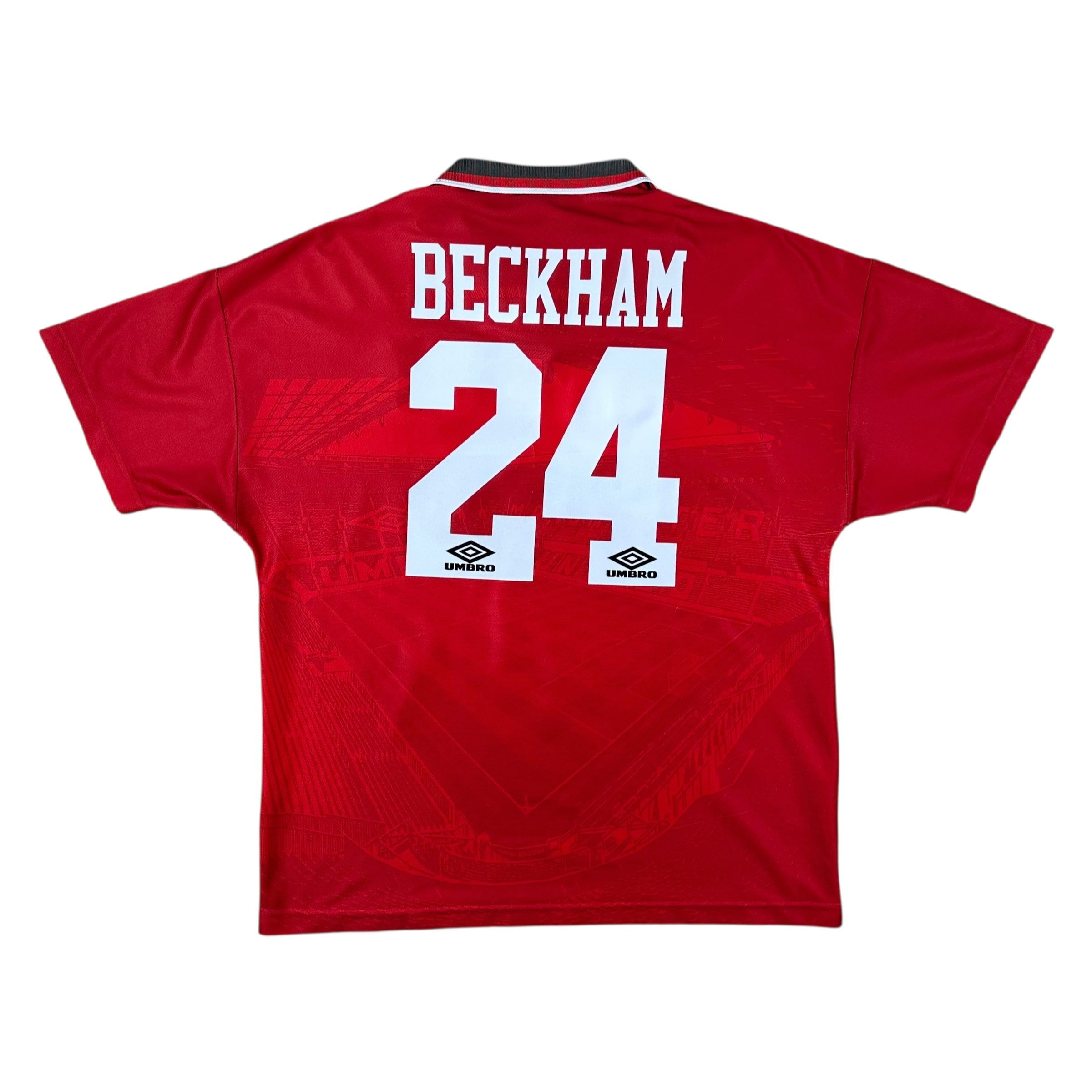 Manchester United 1994-96 Home Shirt (XL) Beckham #24