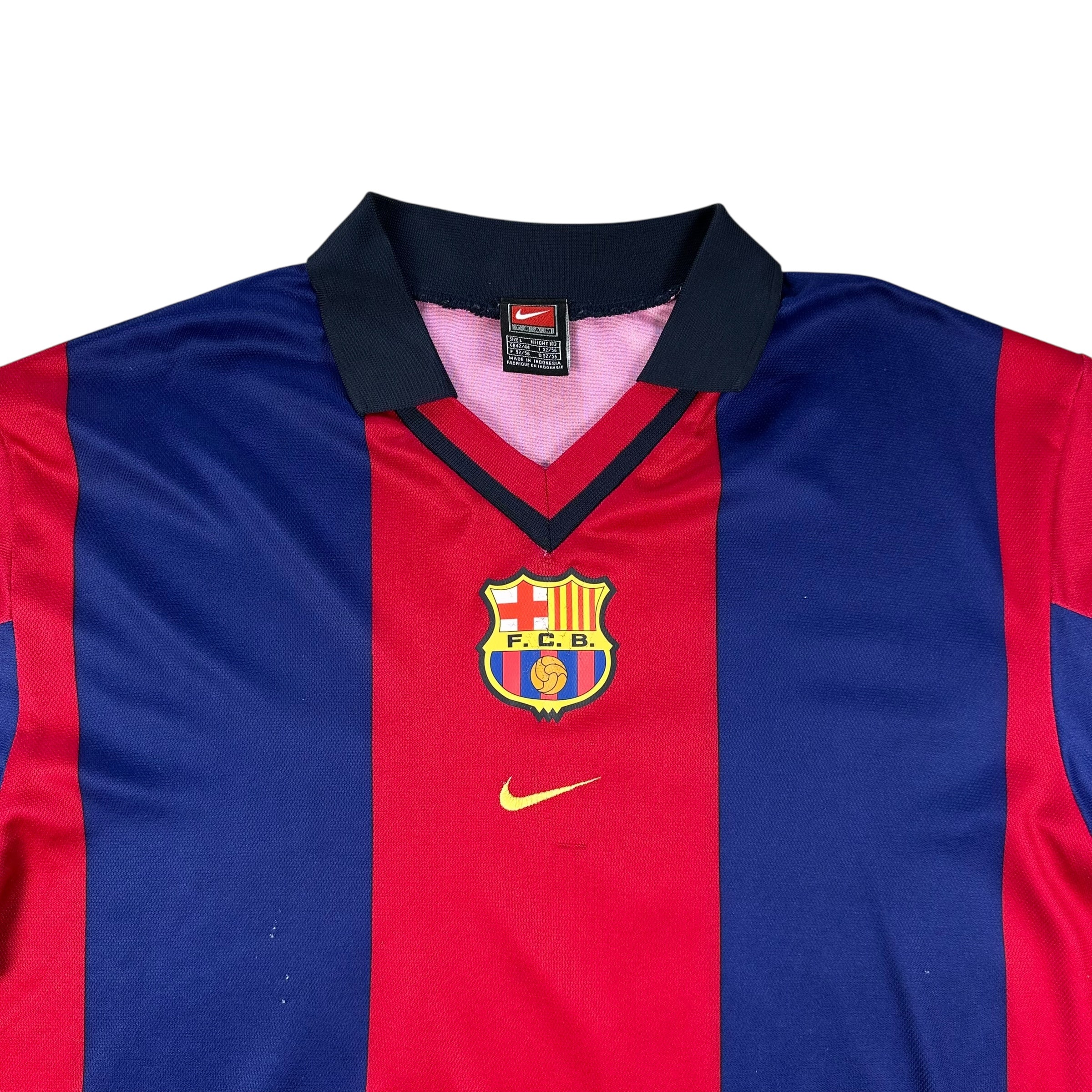 Barcelona 2000-01 Home Shirt (L) Rivaldo #10