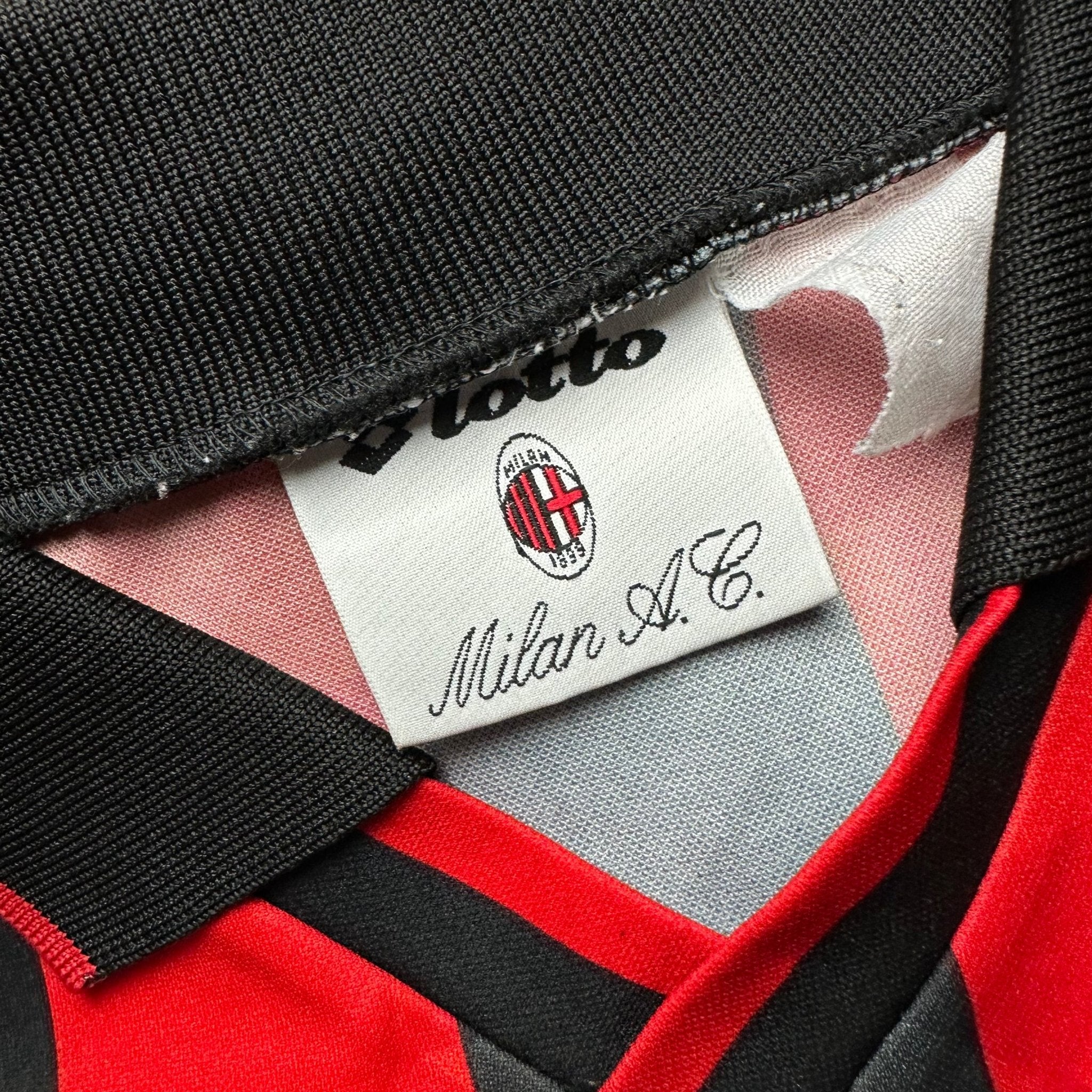 AC Milan 1994 - 95 Home Shirt (L) - Kitplug