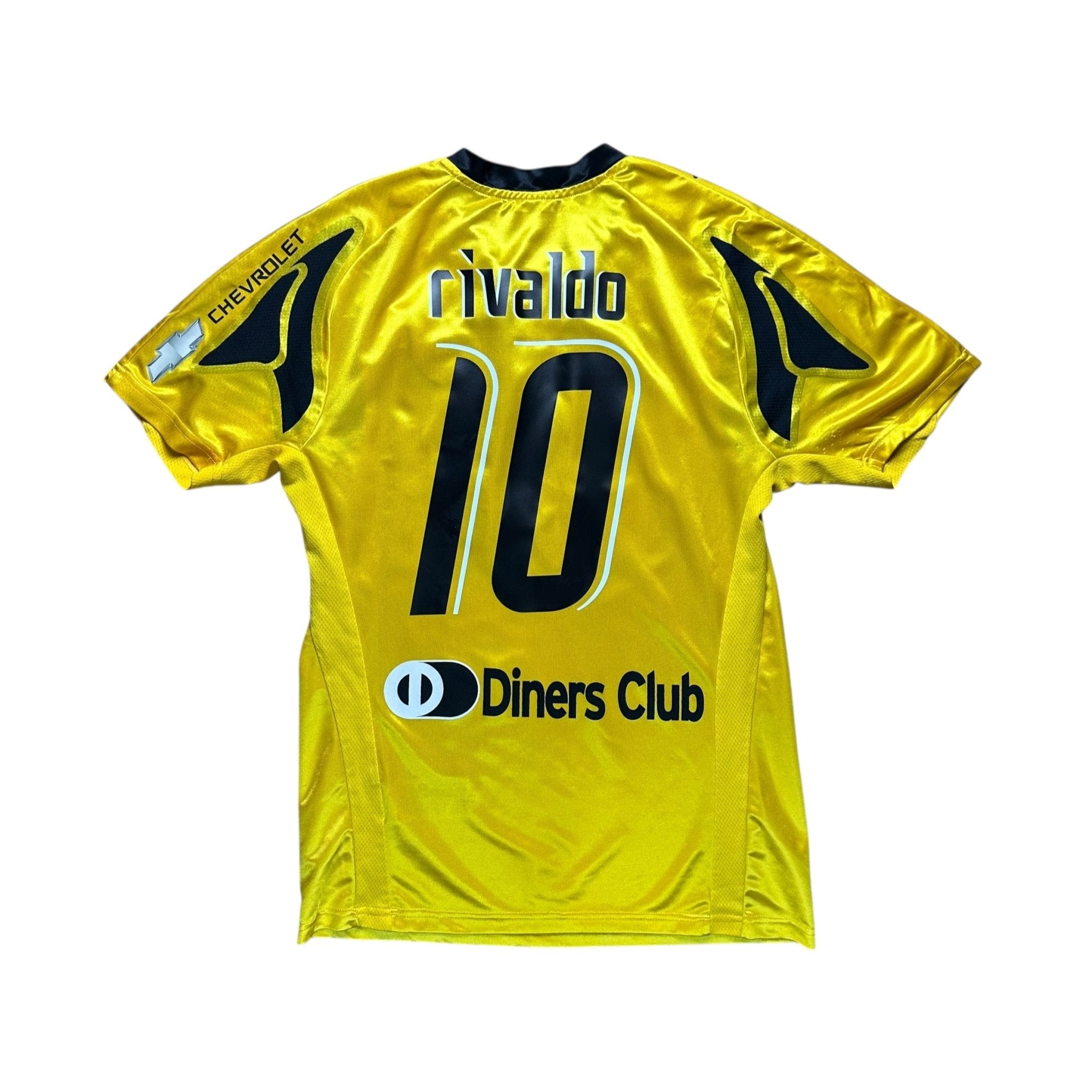 AEK Athens 2007 - 08 Home Shirt (M) Rivaldo 10 - Kitplug