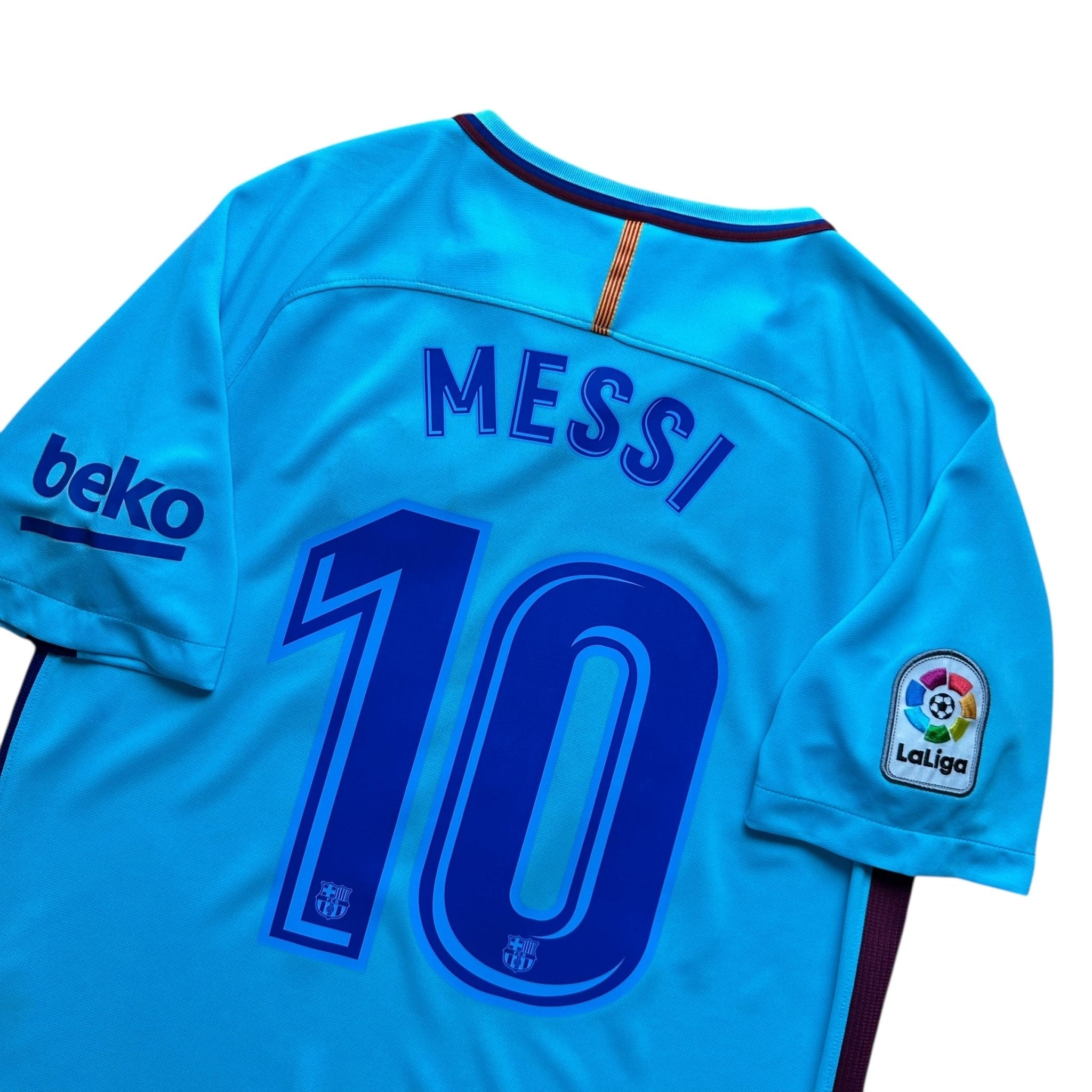 Barcelona 2017 - 18 Away Shirt (M) Messi 10 - Kitplug