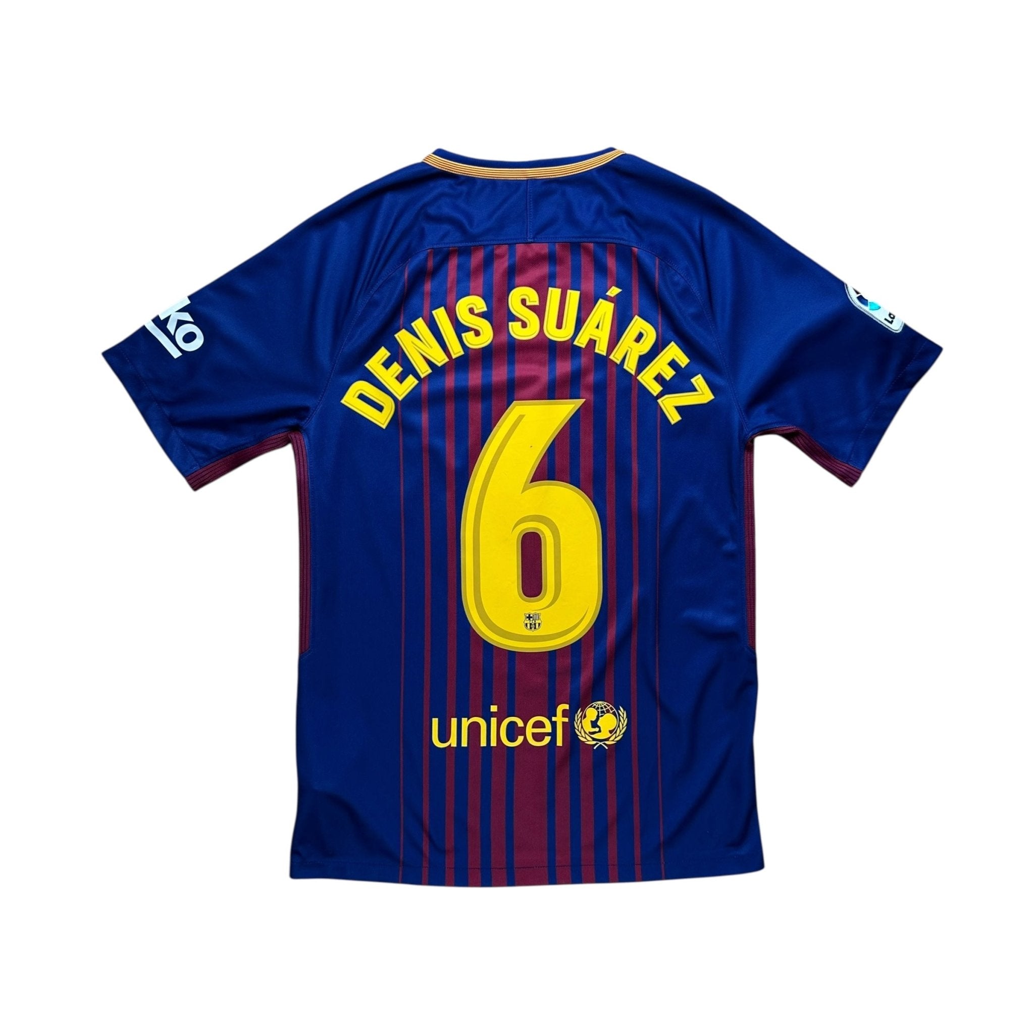 Barcelona 2017 - 18 Home Shirt (S) Denis Suarez 6 - Kitplug