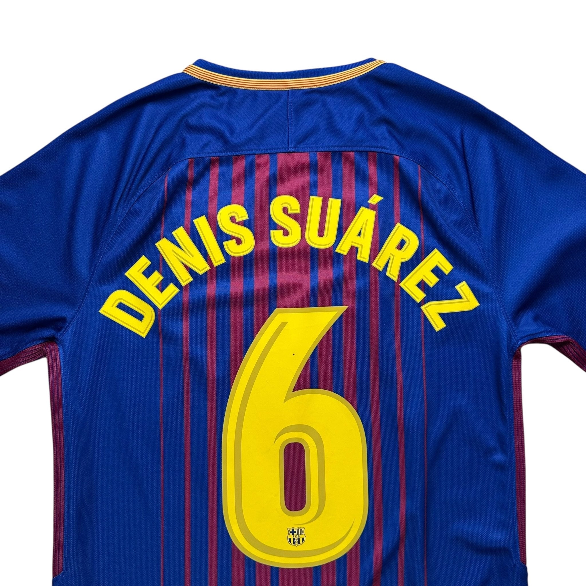 Barcelona 2017 - 18 Home Shirt (S) Denis Suarez 6 - Kitplug