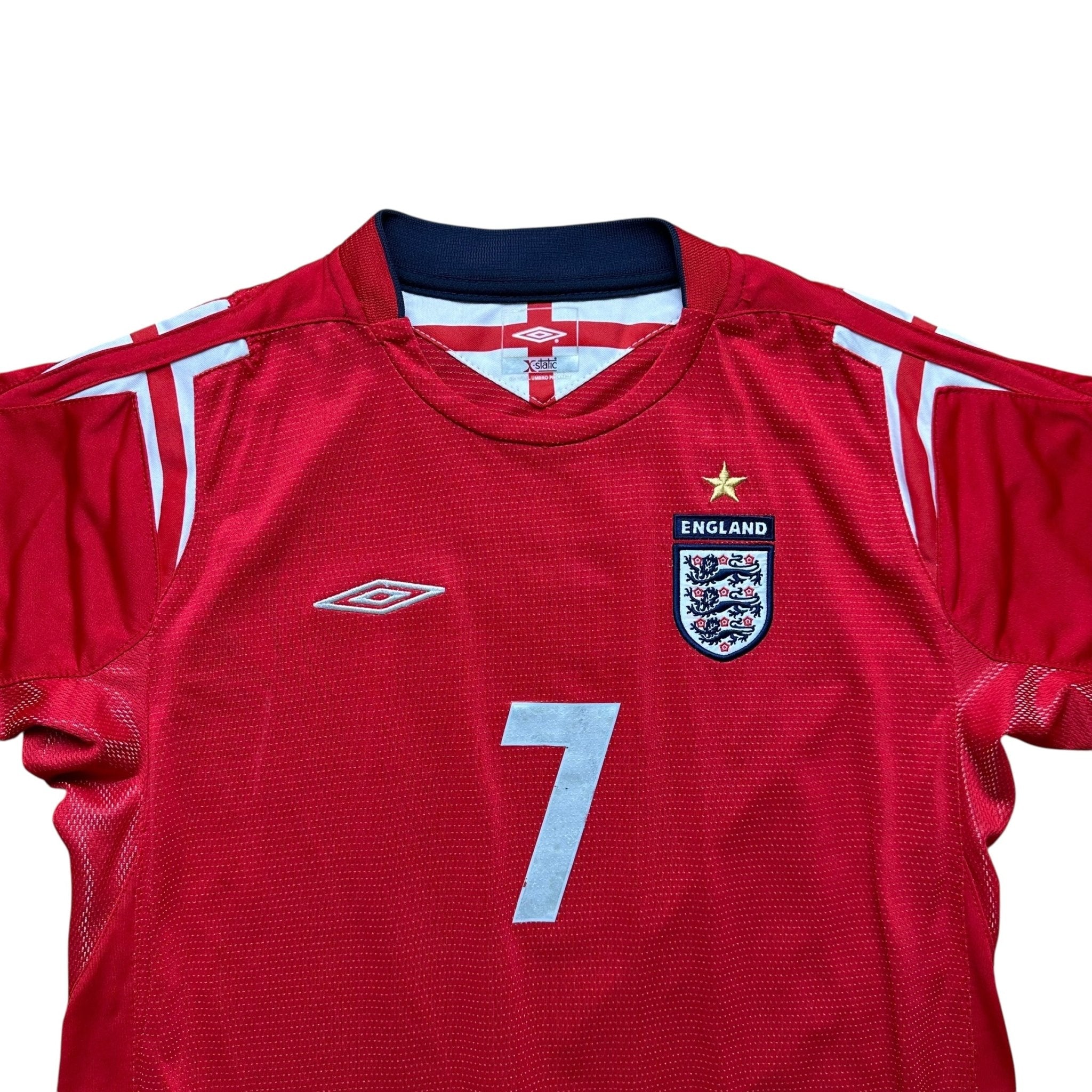England 2004 Away Shirt (Youth XL) Beckham 7 - Kitplug