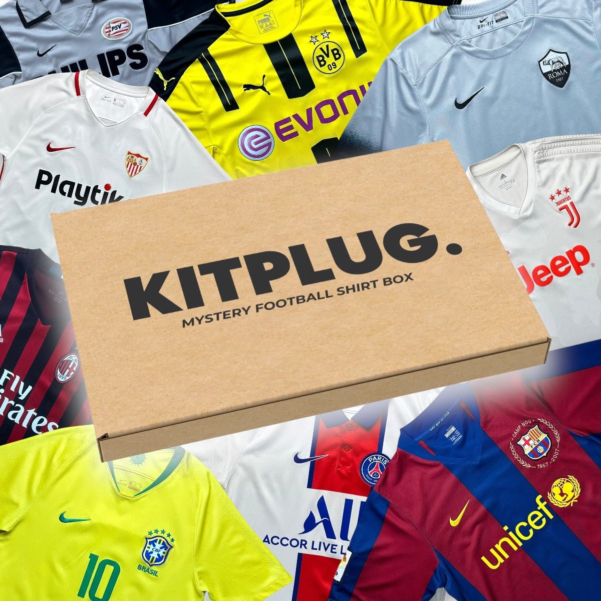 Kids Mystery Football Shirt Box - Kitplug