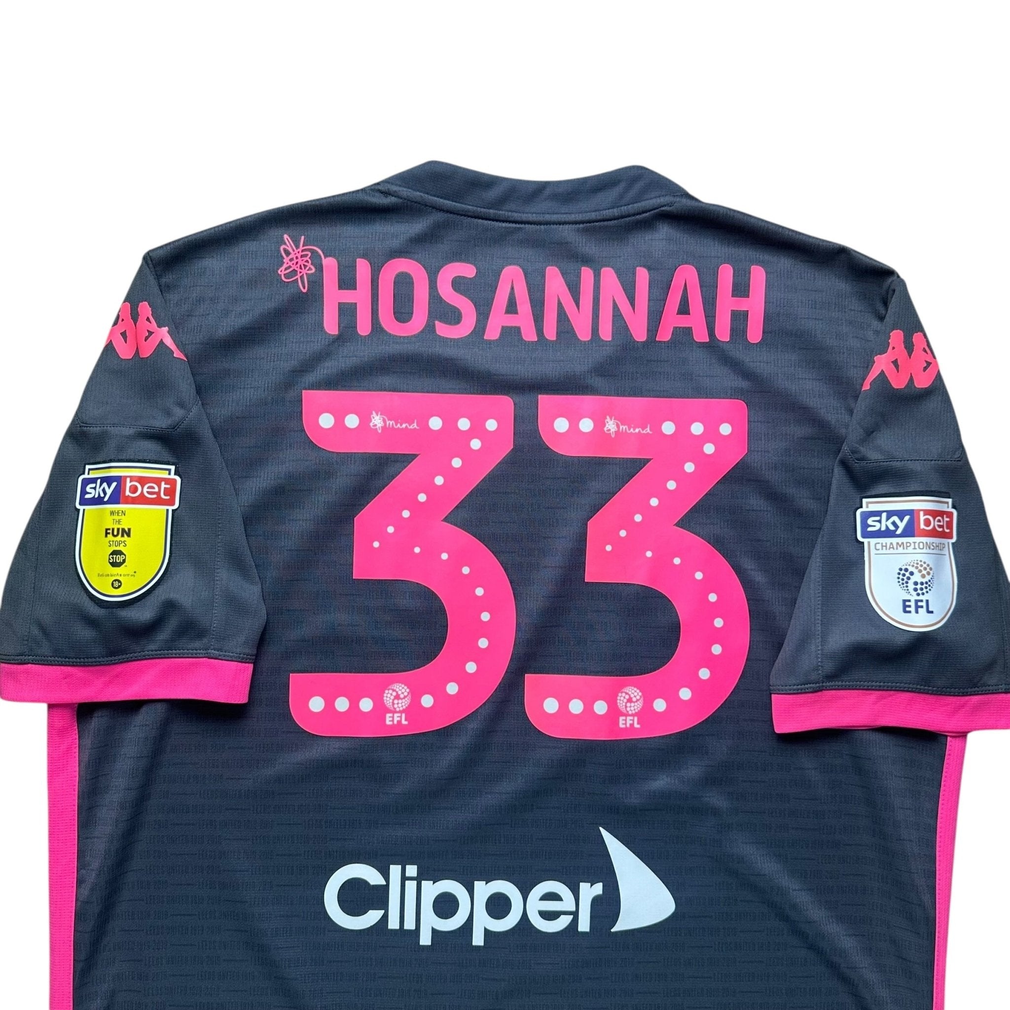 Leeds United 2019 - 20 Away Shirt (XL) Hosannah 33 - Kitplug