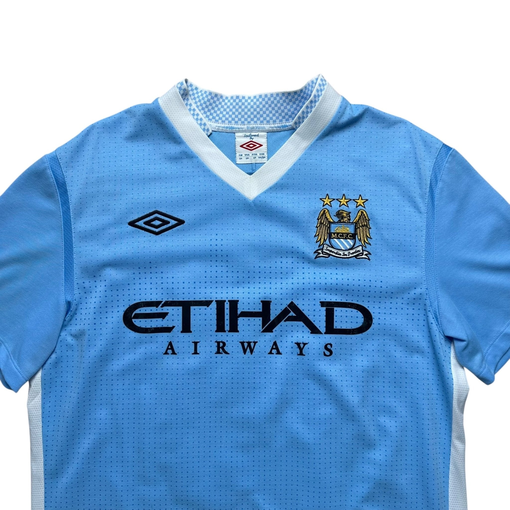 Manchester City 2011 - 12 Home Shirt (M) Kun Agüero 16 - Kitplug