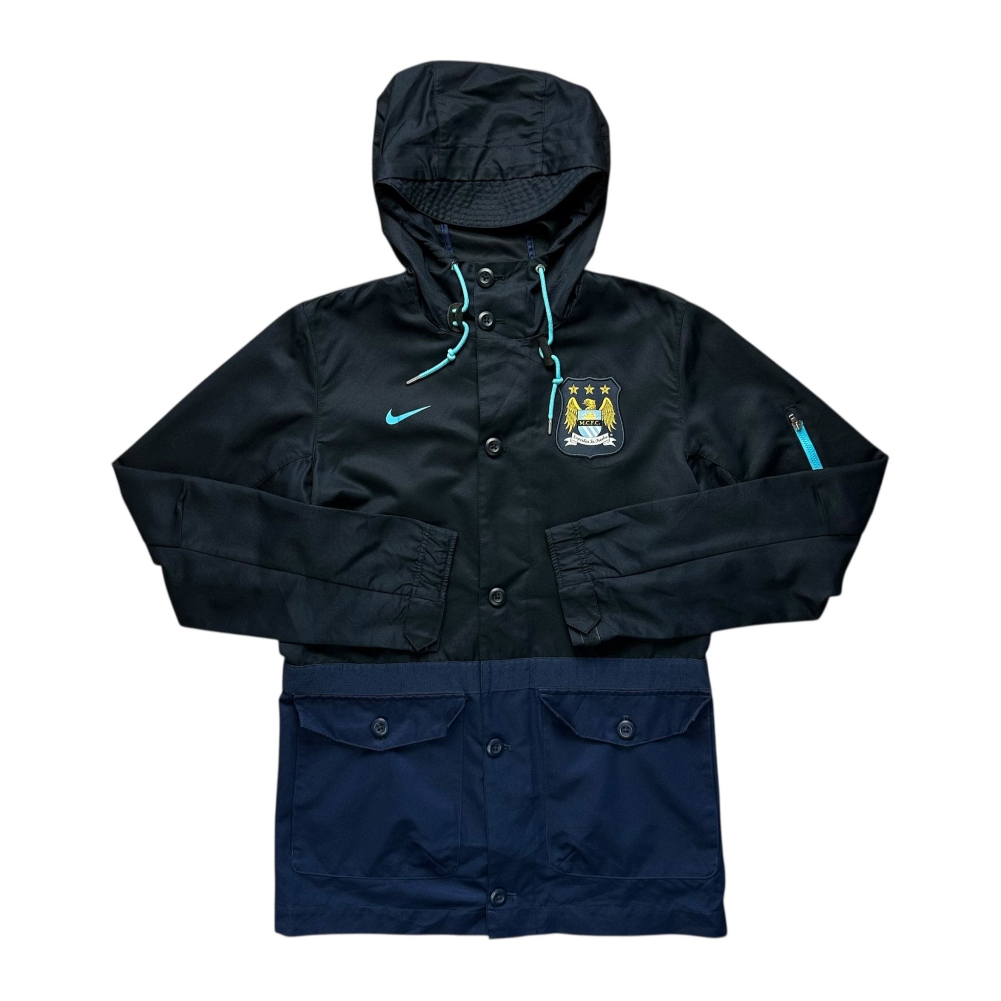 Manchester City 2013 - 14 Hooded Jacket (S) - Kitplug