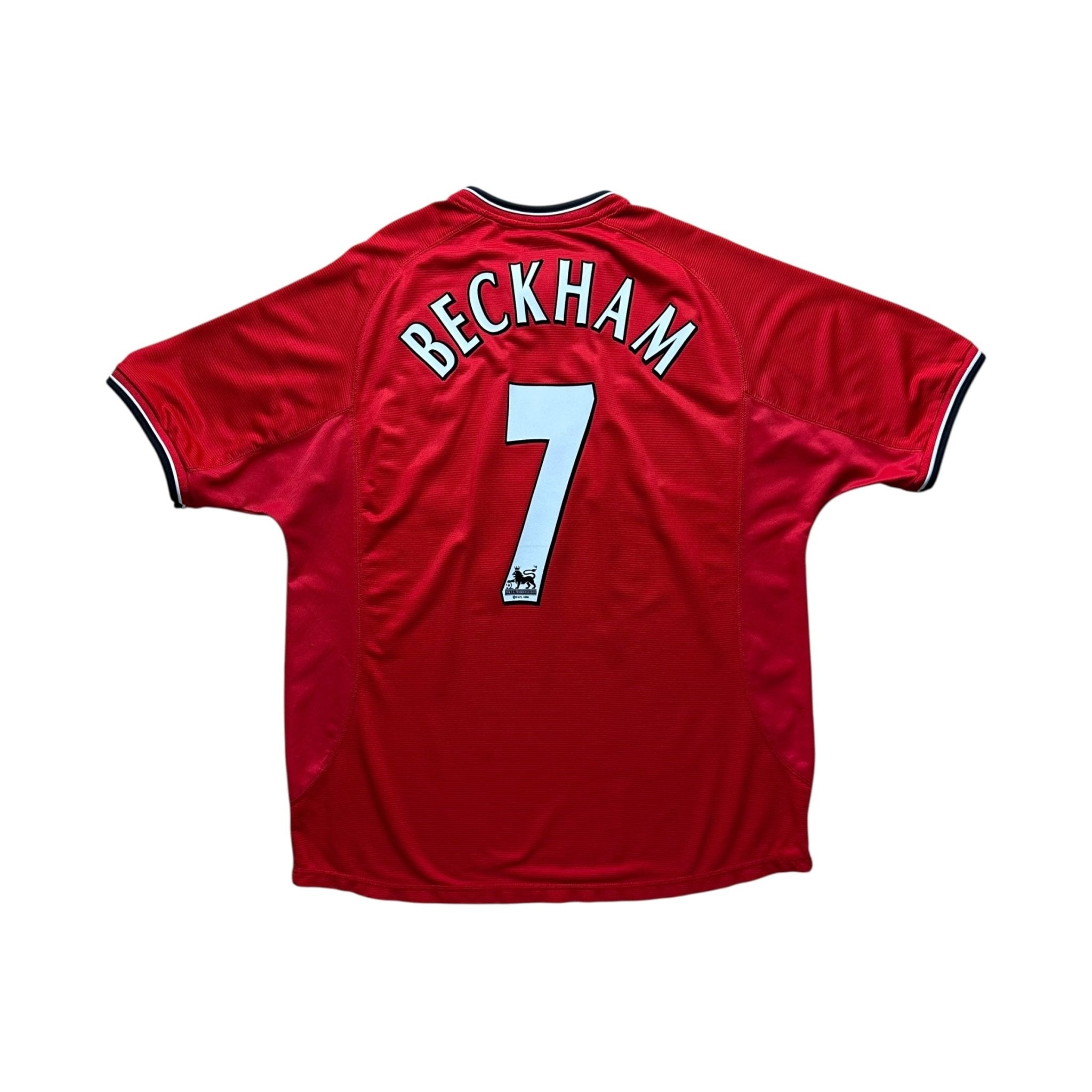 Manchester United 2000 - 01 Home Shirt (M) Beckham 7 - Kitplug