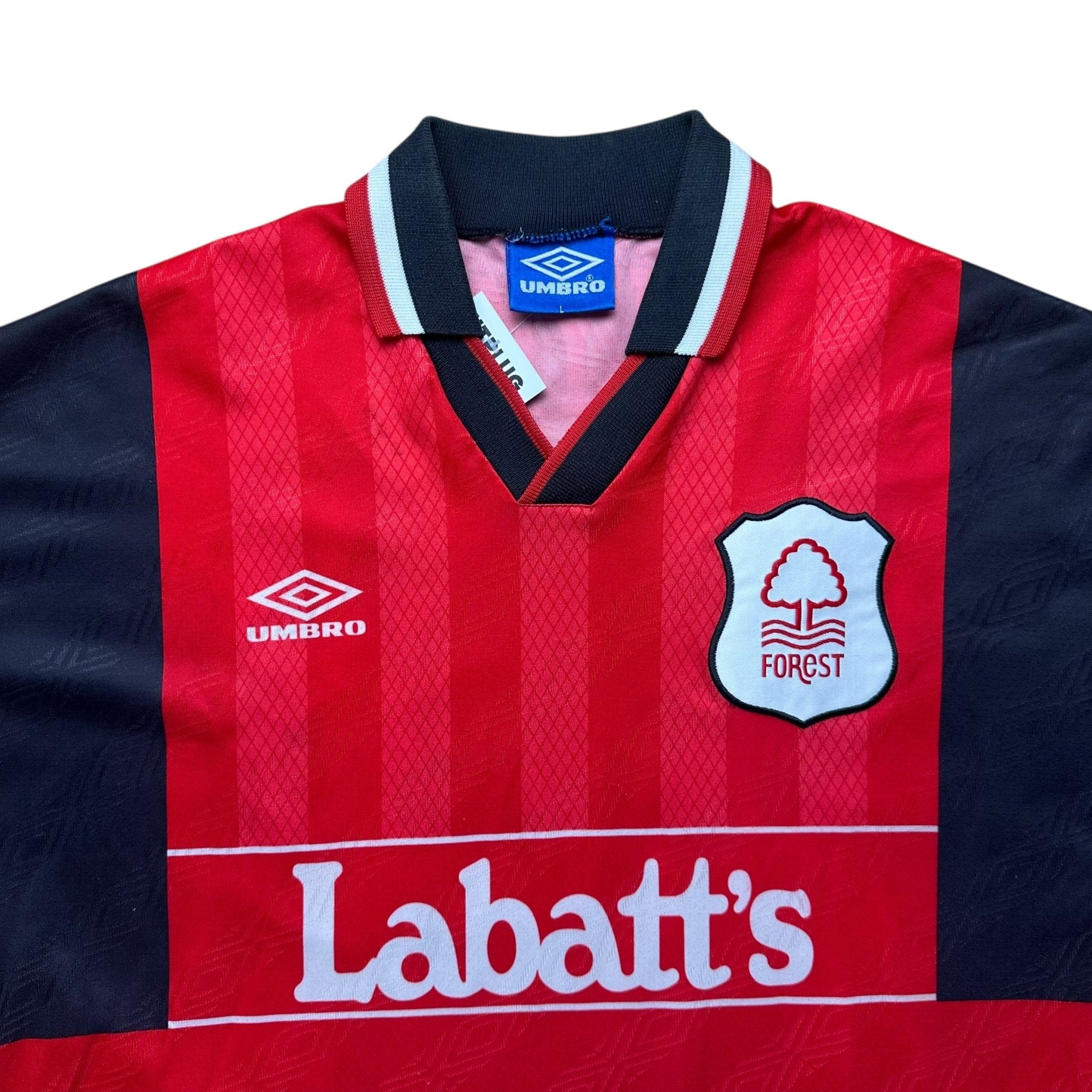 Nottingham Forest 1994 - 96 Home Shirt (L) Collymore 10 - Kitplug