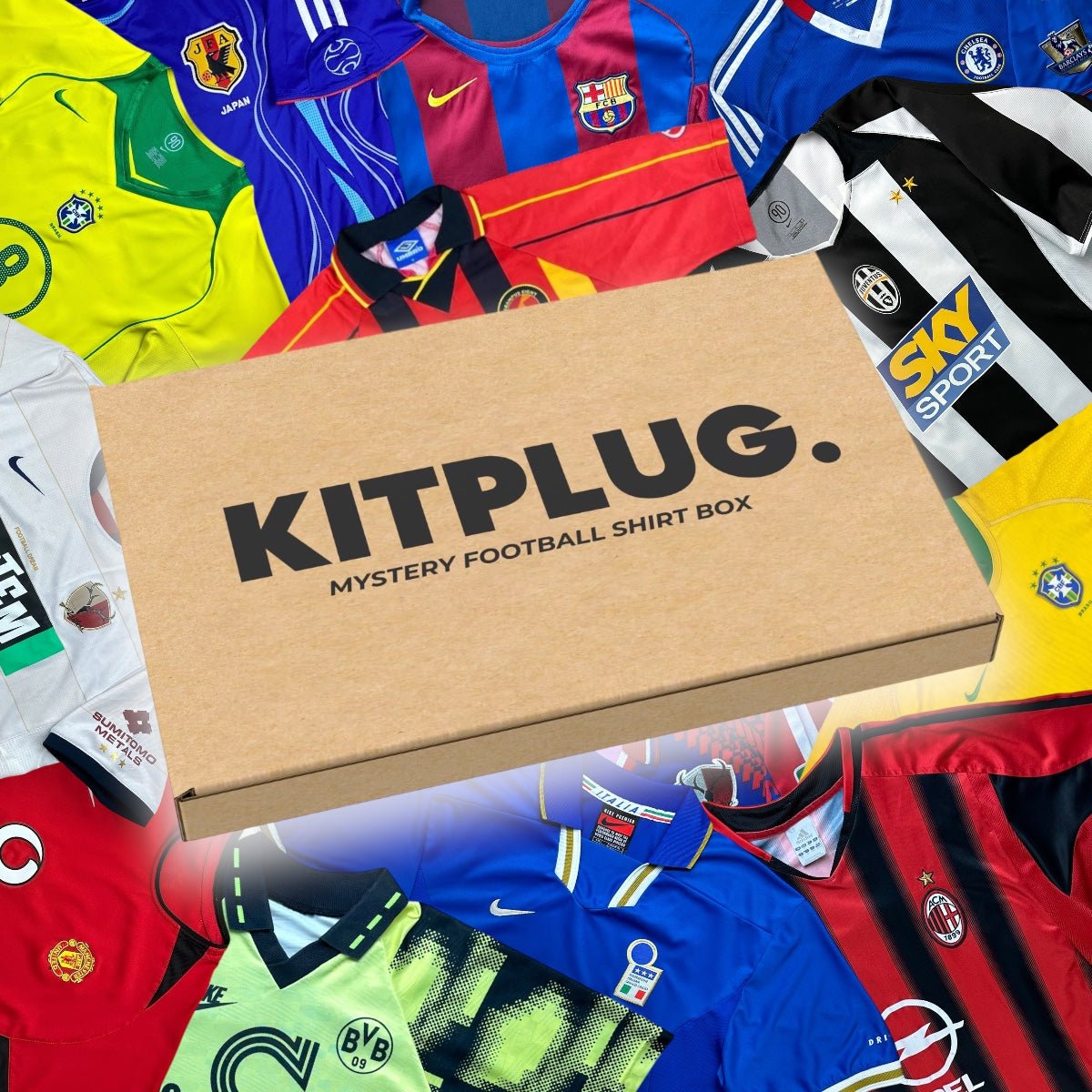 Retro Mystery Football Shirt Box - Kitplug