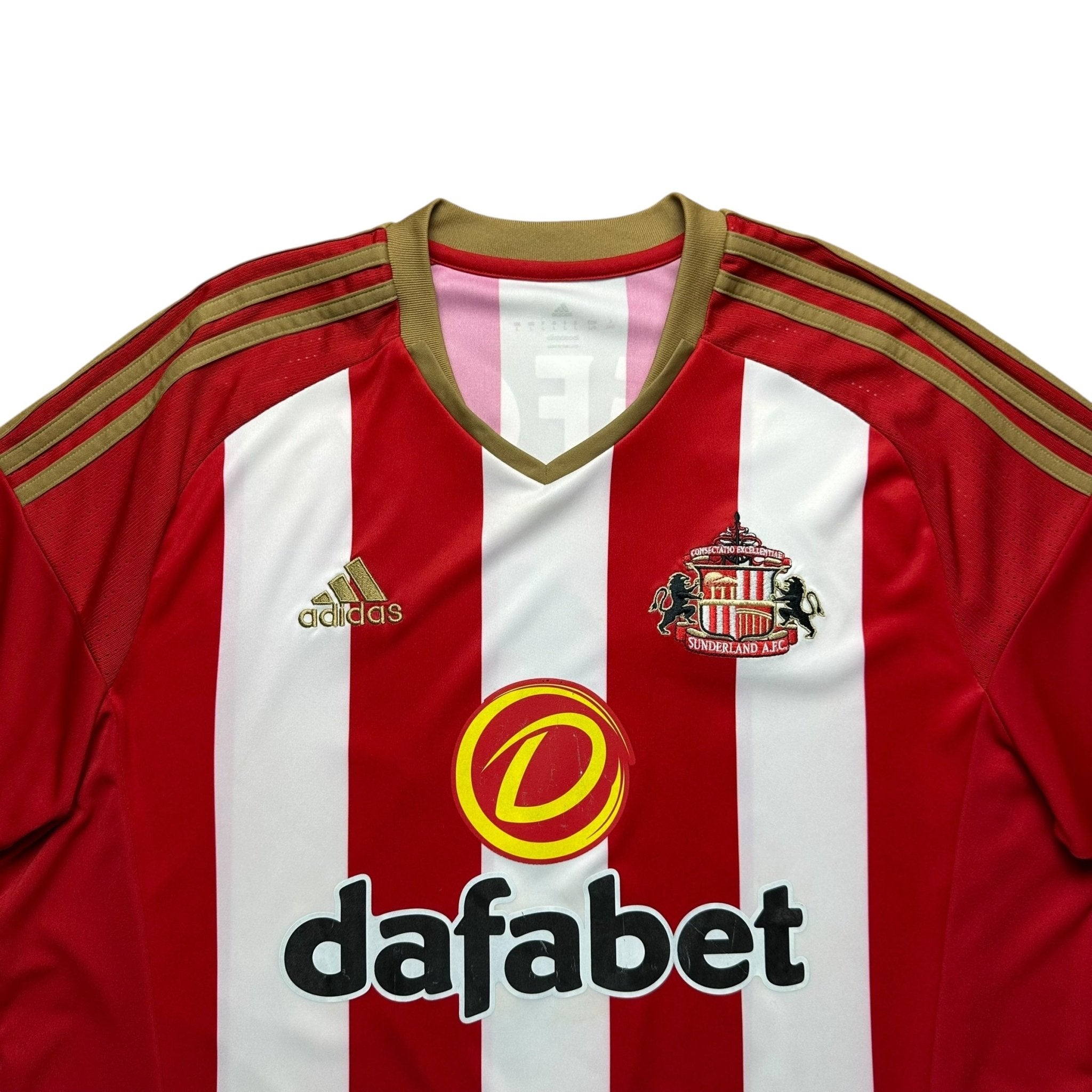 Sunderland 2016 - 17 Home Shirt (XL) Defoe 18 - Kitplug